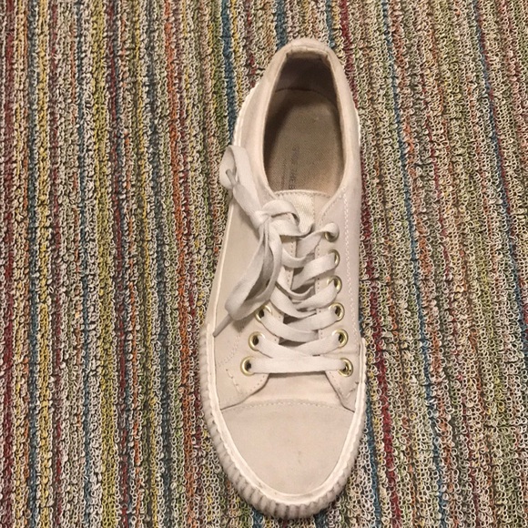 Shoe the Bear white canvas and suede sneakers - Picture 4 of 5